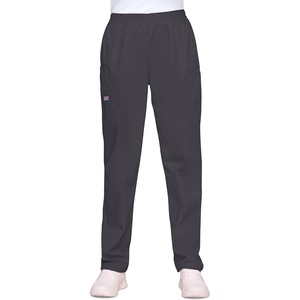 image:imageCherokee Scrubs for Women Cargo Pant Natural Rise Tapered PullOn Bottom with 4 Pockets  Fade Resistant Fabric  4200Pewter