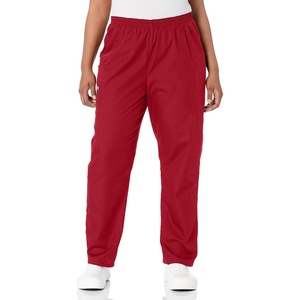 image:imageCherokee Scrubs for Women Cargo Pant Natural Rise Tapered PullOn Bottom with 4 Pockets  Fade Resistant Fabric  4200Red