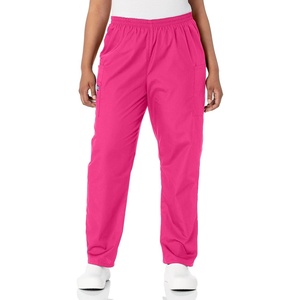 image:imageCherokee Scrubs for Women Cargo Pant Natural Rise Tapered PullOn Bottom with 4 Pockets  Fade Resistant Fabric  4200Shocking Pink