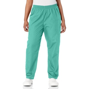 image:imageCherokee Scrubs for Women Cargo Pant Natural Rise Tapered PullOn Bottom with 4 Pockets  Fade Resistant Fabric  4200Surgical Green
