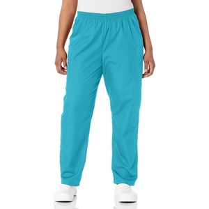 image:imageCherokee Scrubs for Women Cargo Pant Natural Rise Tapered PullOn Bottom with 4 Pockets  Fade Resistant Fabric  4200Turquoise