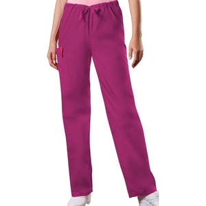 image:imageCherokee Unisex Scrub Pants for Men amp Women Drawstring Cargo Medical Uniform Straight Leg Nursing Scrub Bottoms  4100Azalea