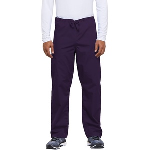 image:imageCherokee Unisex Scrub Pants for Men amp Women Drawstring Cargo Medical Uniform Straight Leg Nursing Scrub Bottoms  4100Eggplant