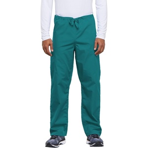 image:imageCherokee Unisex Scrub Pants for Men amp Women Drawstring Cargo Medical Uniform Straight Leg Nursing Scrub Bottoms  4100Teal Blue