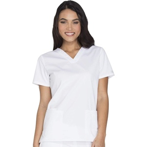 image:imageCherokee WW Core Stretch Womens Scrubs Top VNeck 2 Way Medical Scrub TopWhite
