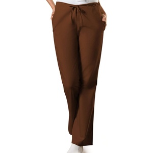 image:imageCherokee WW Originals Scrub Pants for Women Flare Leg 3 PocketsChocolate