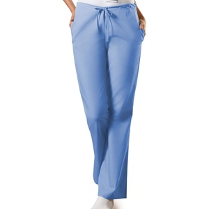 image:imageCherokee WW Originals Scrub Pants for Women Flare Leg 3 PocketsCiel