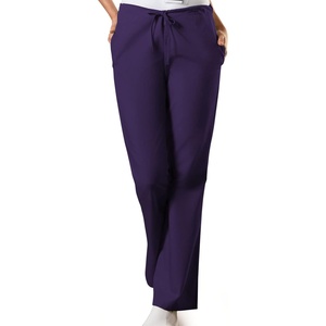 image:imageCherokee WW Originals Scrub Pants for Women Flare Leg 3 PocketsEggplant