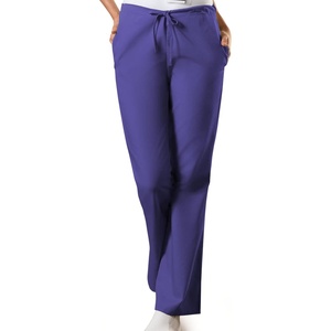 image:imageCherokee WW Originals Scrub Pants for Women Flare Leg 3 PocketsGrape