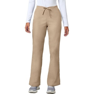 image:imageCherokee WW Originals Scrub Pants for Women Flare Leg 3 PocketsKhaki