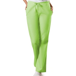 image:imageCherokee WW Originals Scrub Pants for Women Flare Leg 3 PocketsLime Green