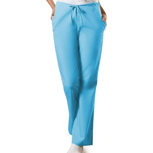 image:imageCherokee WW Originals Scrub Pants for Women Flare Leg 3 PocketsMalibu Blue
