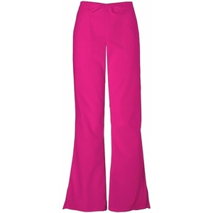 image:imageCherokee WW Originals Scrub Pants for Women Flare Leg 3 PocketsRaspberry