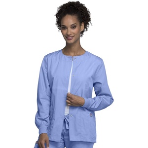 image:imageCherokee WW Originals Scrubs Jacket for Women Snap Front 3 PocketsCiel
