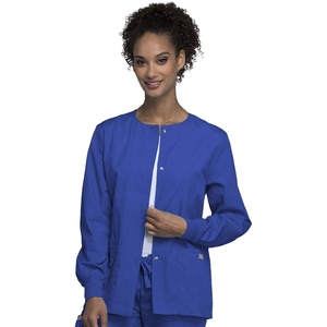 image:imageCherokee WW Originals Scrubs Jacket for Women Snap Front 3 PocketsRoyal