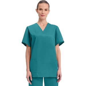 image:imageCherokee WW Originals Scrubs for Women and Men Unisex VNeck Scrub TopTeal Blue