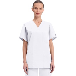image:imageCherokee WW Originals Scrubs for Women and Men Unisex VNeck Scrub TopWhite