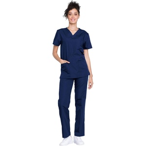 image:imageCherokee WW Originals Unisex Scrub Sets VNeck Top amp Drawstring PantNavy