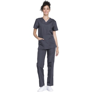 image:imageCherokee WW Originals Unisex Scrub Sets VNeck Top amp Drawstring PantPewter