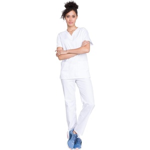 image:imageCherokee WW Originals Unisex Scrub Sets VNeck Top amp Drawstring PantWhite