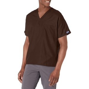 image:imageCherokee WW Originals Unisex Scrubs for Women amp Men VNeck Scrub TopChocolate