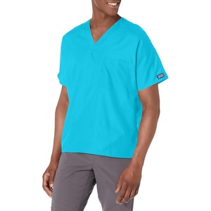 image:imageCherokee WW Originals Unisex Scrubs for Women amp Men VNeck Scrub TopTeal Blue