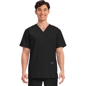 image:imageCherokee WW Professionals Mens VNeck Scrub Top 4 Pockets Medical ShirtBlack