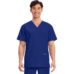 image:imageCherokee WW Professionals Mens VNeck Scrub Top 4 Pockets Medical ShirtGalaxy Blue