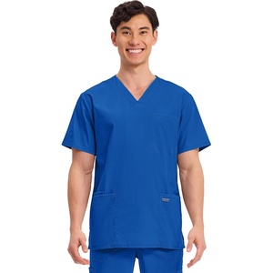 image:imageCherokee WW Professionals Mens VNeck Scrub Top 4 Pockets Medical ShirtRoyal