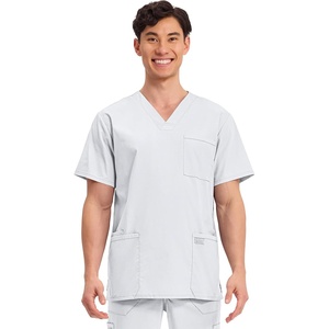 image:imageCherokee WW Professionals Mens VNeck Scrub Top 4 Pockets Medical ShirtWhite
