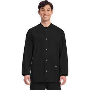 image:imageCherokee WW Professionals Scrub Jacket for Men Snap FrontBlack