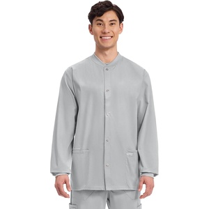 image:imageCherokee WW Professionals Scrub Jacket for Men Snap FrontGrey