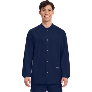 image:imageCherokee WW Professionals Scrub Jacket for Men Snap FrontNavy