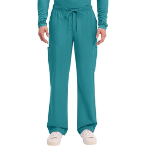 image:imageCherokee WW Professionals Scrubs for Men Tapered Leg Cargo Scrub PantsTeal Blue