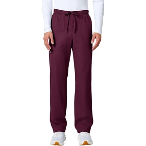 image:imageCherokee WW Professionals Scrubs for Men Tapered Leg Cargo Scrub PantsWine