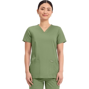 image:imageCherokee WW Revolution Medical Womens Scrub Top VNeck 3Pocket ScrubsCelery Green