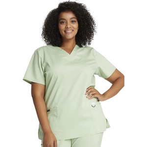 image:imageCherokee WW Revolution Medical Womens Scrub Top VNeck 3Pocket ScrubsCucumber