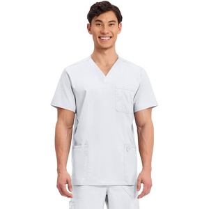 image:imageCherokee WW Revolution VNeck Scrub Top for Men with 3 PocketsWhite