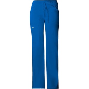 image:imageCherokee Women Scrubs Pants Low Rise Flare Leg Bottoms Adjustable Drawstring with 6 Pockets  24001Royal