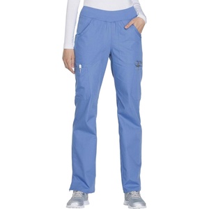 image:imageCherokee Womens Mid Rise Straight Leg Pullon PantCiel