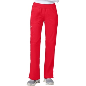 image:imageCherokee Womens Mid Rise Straight Leg Pullon PantSweet Paprika