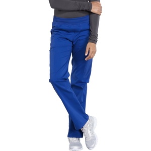 image:imageCherokee Womens Scrub Pants Mid Rise Straight Leg Pullon Cargo Pant with 6 Pockets amp 2Way Stretch Fabric  WW170Galaxy Blue