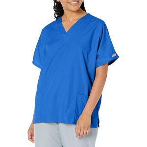 image:imageCherokee Workwear Originals Womens Eggplant VNeck Short Sleeve Scrub Top  LargeRoyal