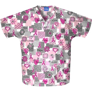 image:imageCherokee Workwear Originals Womens Eggplant VNeck Short Sleeve Scrub Top  LargeWords of Love