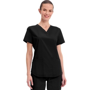 image:imageCherokee Workwear Professionals Women Scrubs Top VNeck WW665 SBlack