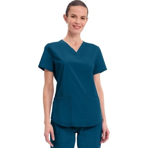 image:imageCherokee Workwear Professionals Women Scrubs Top VNeck WW665 SCaribbean Blue
