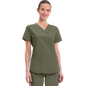image:imageCherokee Workwear Professionals Women Scrubs Top VNeck WW665 SOlive