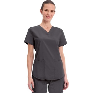 image:imageCherokee Workwear Professionals Women Scrubs Top VNeck WW665 SPewter