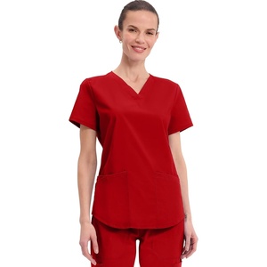 image:imageCherokee Workwear Professionals Women Scrubs Top VNeck WW665 SRed