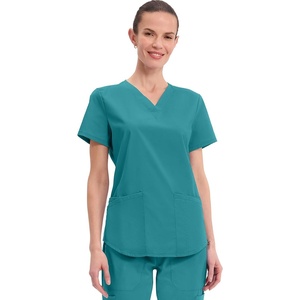 image:imageCherokee Workwear Professionals Women Scrubs Top VNeck WW665 STeal Blue